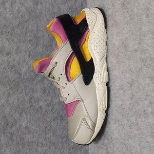 Nike Air Huarache Grey yellow pink 3Y